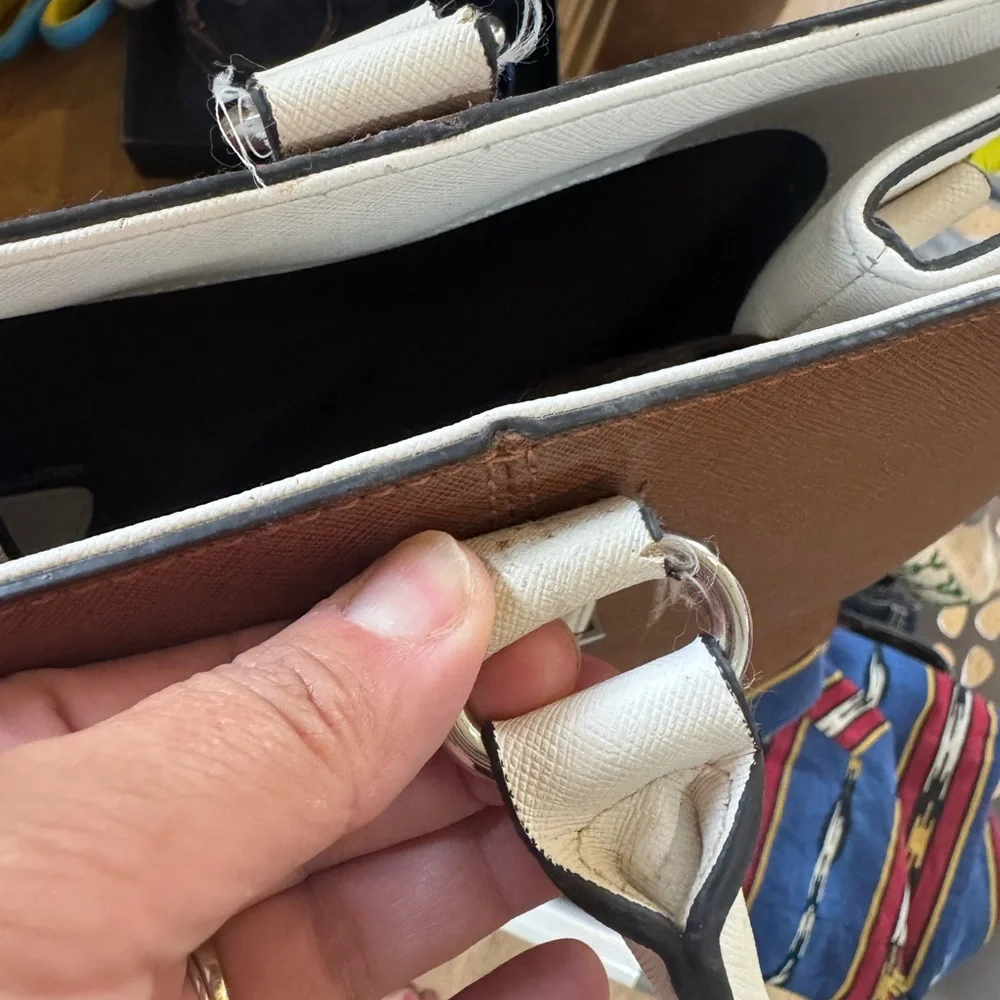 Wilsons‎ Leather Brown and Cream Large Bag